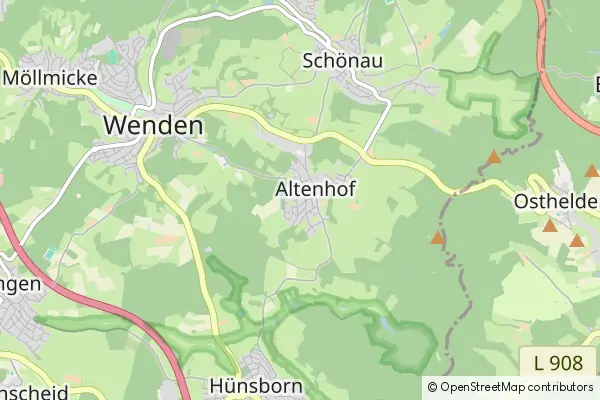 Mapa Altenhof