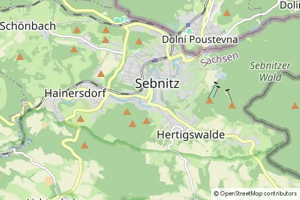 Mapa Sebnitz