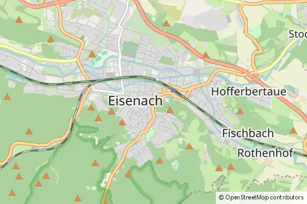 Mapa Eisenach