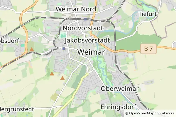 Mapa Weimar