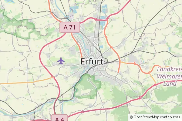 Mapa Erfurt