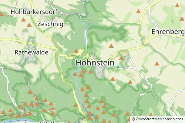 Mapa Hohnstein