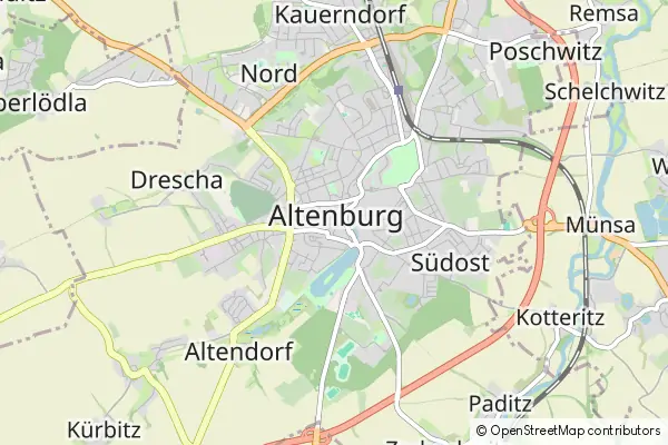 Mapa Altenburg