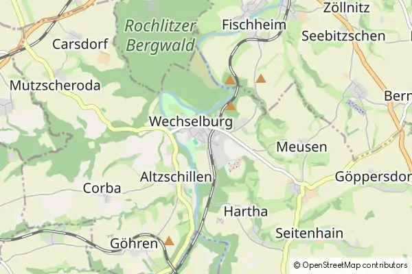 Mapa Wechselburg