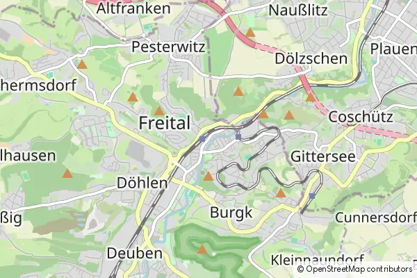 Mapa Freital