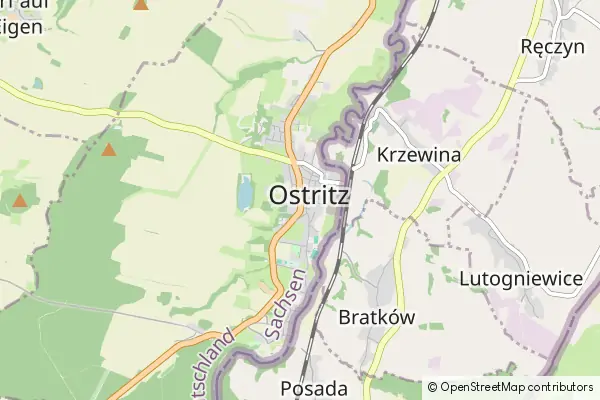 Mapa Ostritz