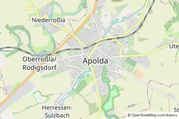 Mapa Apolda