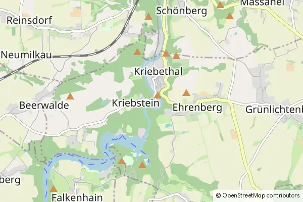 Mapa Kriebstein