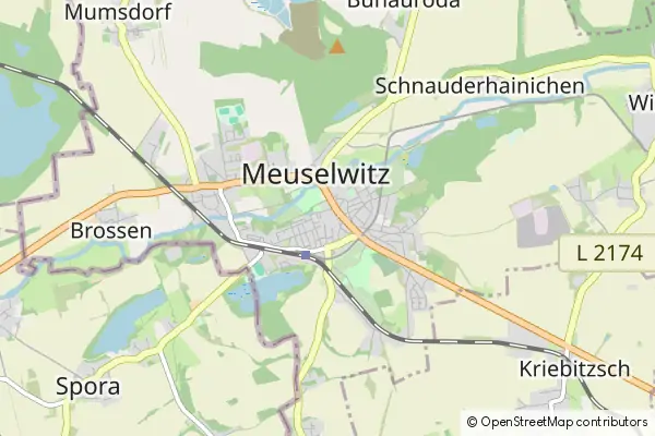 Mapa Meuselwitz