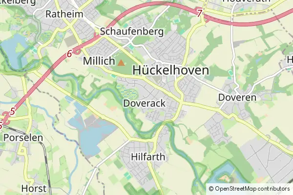 Mapa Huckelhoven