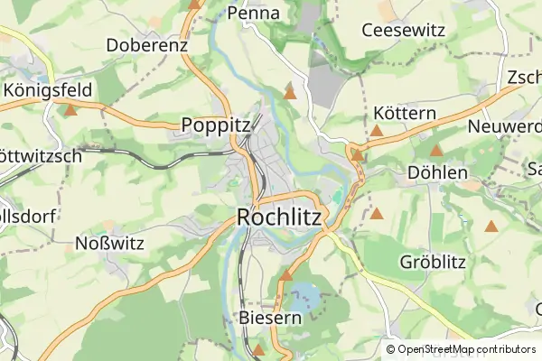 Mapa Rochlitz