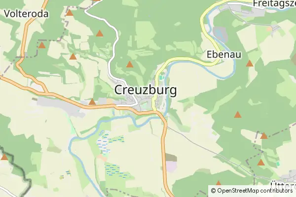 Mapa Creuzburg