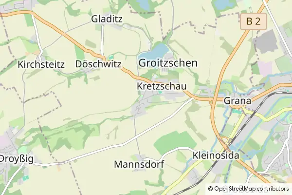 Mapa Kretzschau