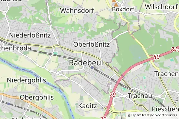 Mapa Radebeul