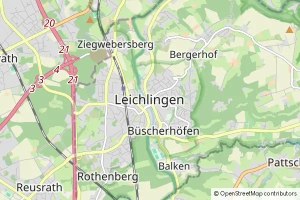 Mapa Leichlingen