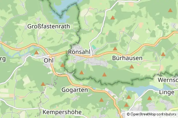 Mapa Roensahl