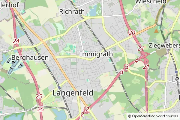 Mapa Langenfeld