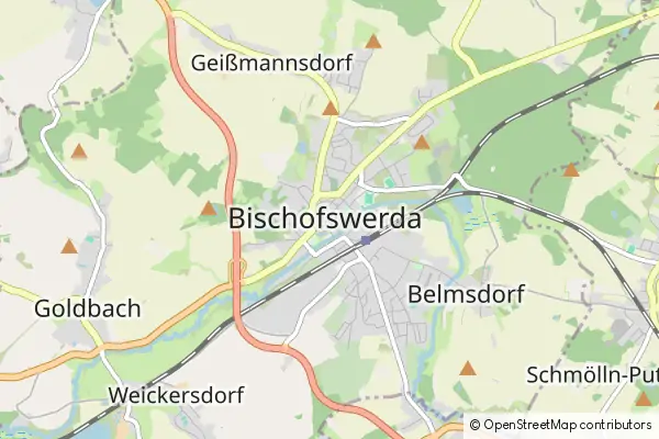 Mapa Bischofswerda