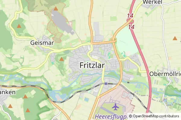 Mapa Fritzlar