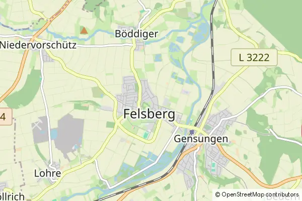 Mapa Felsberg