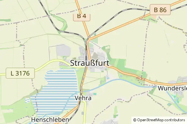 Mapa Straußfurt