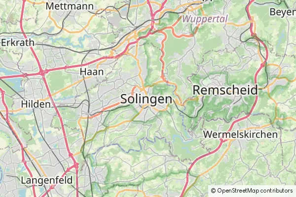 Mapa Solingen