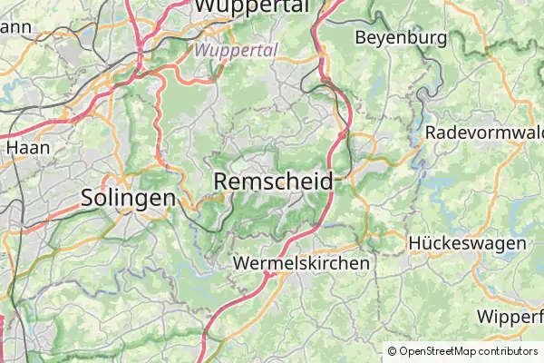 Mapa Remscheid