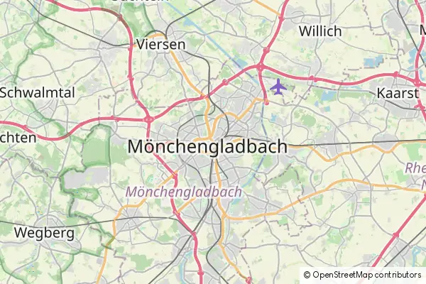 Mapa Mönchengladbach