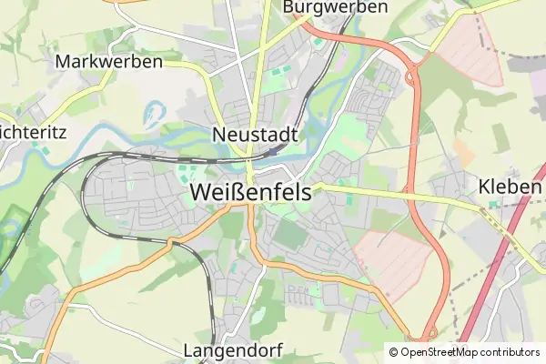 Mapa Weißenfels