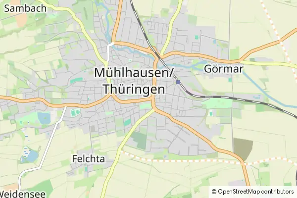 Mapa Mühlhausen