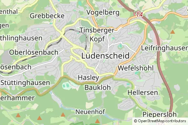 Mapa Lüdenscheid