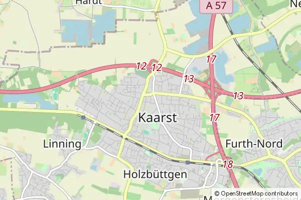 Mapa Kaarst