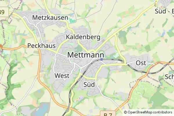 Mapa Mettmann