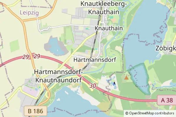 Mapa Hartmannsdorf