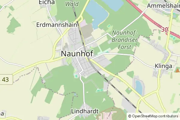 Mapa Naunhof