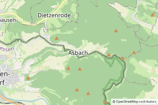 Mapa Asbach-Sickenberg