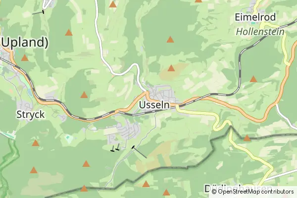 Mapa Usseln