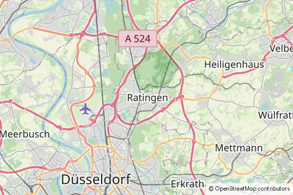 Mapa Ratingen