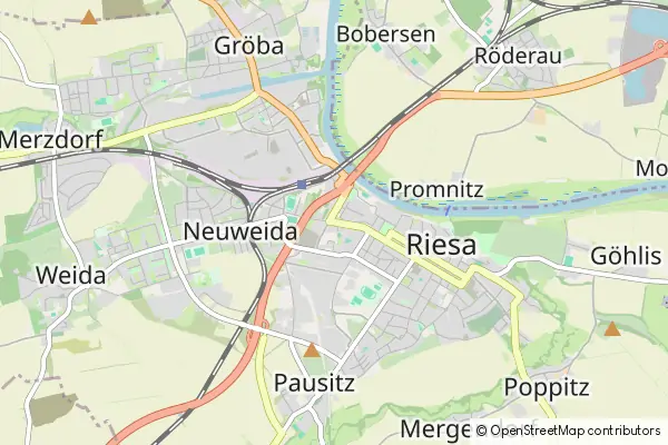 Mapa Riesa