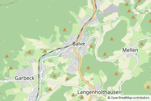 Mapa Balve