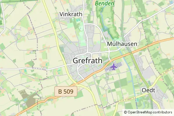 Mapa Grefrath