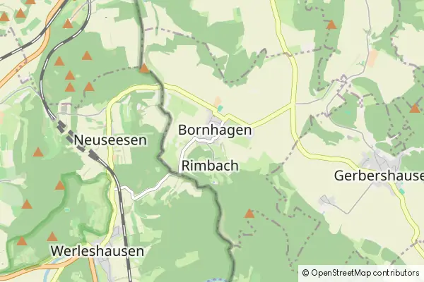 Mapa Bornhagen