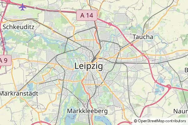 Mapa Lipsk