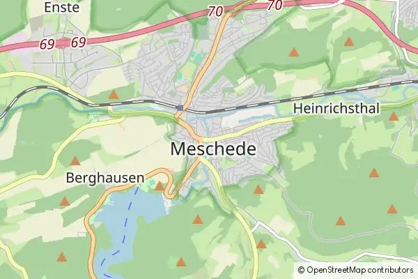 Mapa Meschede