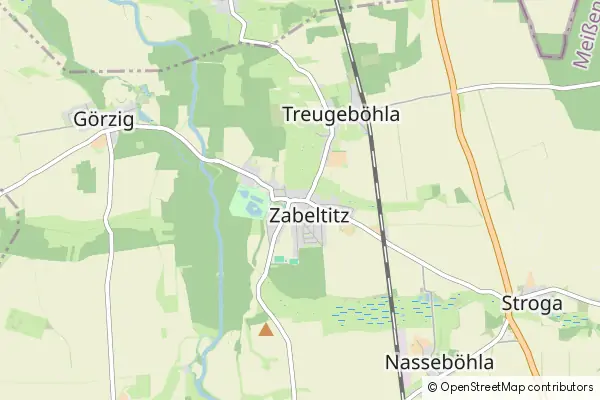 Mapa Zabeltitz