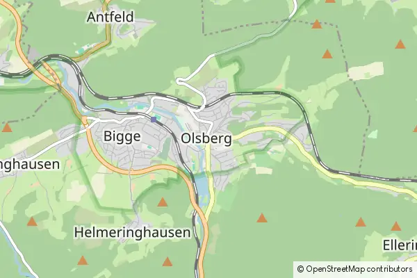 Mapa Olsberg