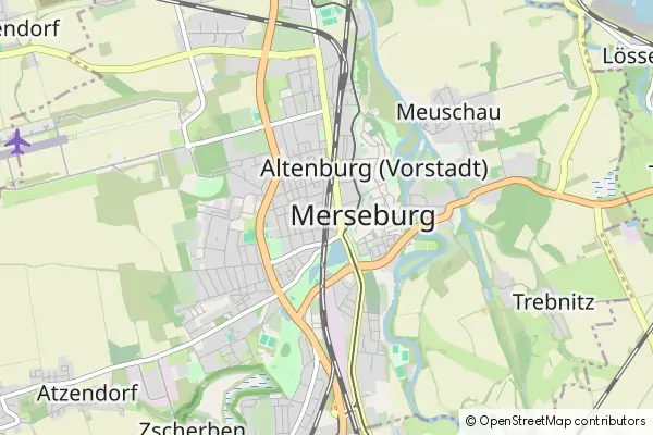 Mapa Merseburg