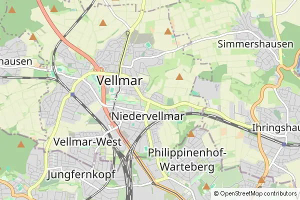 Mapa Vellmar