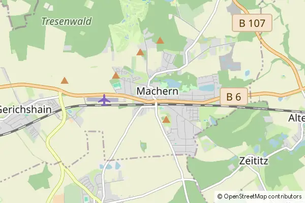 Mapa Machern