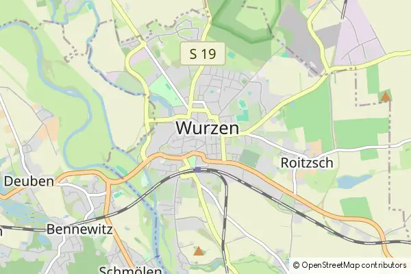 Mapa Wurzen